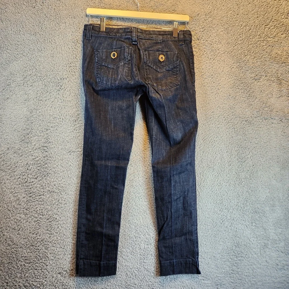 Juicy Couture Jeans Womens 26 (Fits 29 X 27) Dark Wash Low Rise Denim Cotton Y2K
